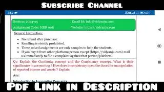 IGNOU MER 008 Solved Assignment 2024-25