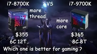 i7 9700K vs i7 8700K tested in 10 games