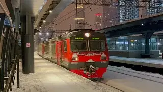 Единственный на белорусском ходу! Прибытие ЭД4М-0225 №6993 Москва Белорусская - Гагарин
