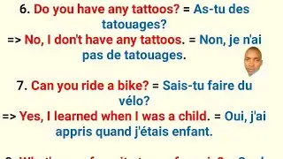 QUESTIONS & R&Eacute;PONSES EN ANGLAIS AM&Eacute;RICAIN(Avec traduction Fran&ccedil;aise)[ PARTIE 1]