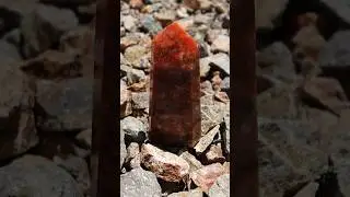 Orchid Calcite (Orange Calcite with Black Tourmaline) Crystal: Creativity, Focus, Joy, Positivity
