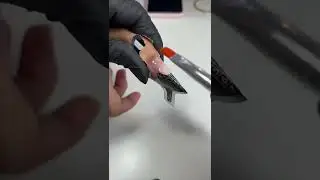 COMMENT FAIRE un RALLONGEMENT CHABLON avec la TECHNIQUE DE L&rsquo;ACRYGEL 🤫 #shorts #nailart