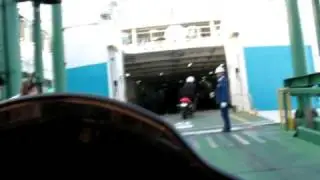 ISEWAN FERRY boading by motorcycle