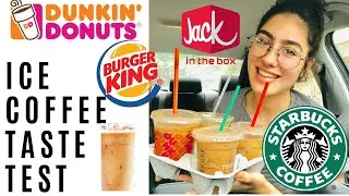 FAST FOOD ICE COFFEE TASTE TEST!