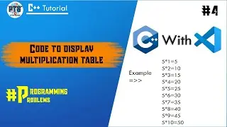 Code For To Print Table Of Any Number In C++ #vscode #cpp #programming @pctechsolutions24