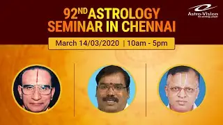 Astro-Vision's 92nd Astrology Seminar in Chennai | Astrology Seminar in Tamil