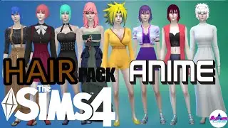 THE SIMS 4 ANIME HAIR PACK 1 DOWNLOAD By S4 ANIME CAS