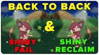 CRAZY BACK TO BACK SHINY FAIL AND RECLAIM! SUN AND MOON BACK TO BACK SOS SHINY RATTATA!
