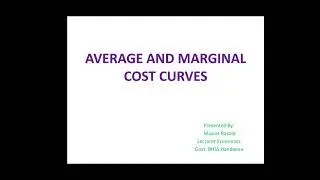 Economics| Class 12th: Short-run Average and Marginal Cost Curves