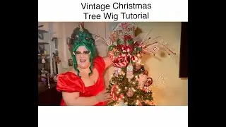 Vintage Christmas Tree Wig Tutorial