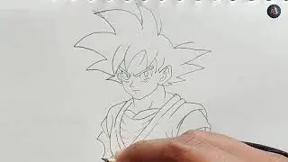 How to draw Goku step by step | Easy anime drawing | Easiest way to draw Goku 