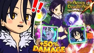 INSANE DAMAGE?! *NEW* FESTIVAL MERLIN + DEMON HENDRICKSON COMBO!! | Seven Deadly Sins: Grand Cross