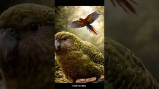 The most rare bird kakapo #science  #sciencefacts