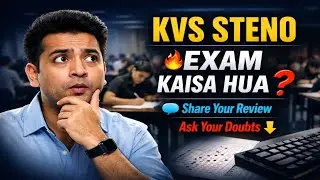 KVS STENO EXAM | Share Your review | Ask Your Doubts #shorts