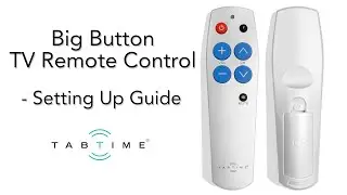TabTime Big Button TV Remote Control - Setting up Video