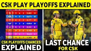 IPL 2025 : CSK Team Chance To Qualify in Playoffs | CSK Playoffs Scenario Explained ||