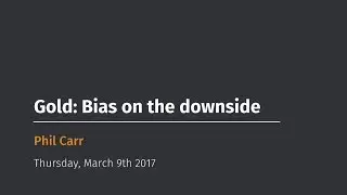 Gold: Bias on the downside