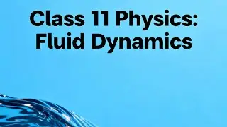 Fluid Dynamics Class 11 | JEE/NEET Must-Watch Lecture | Complete Basics to Advanced 