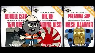 Concrete Tool Deals in America: Double iSEG, OX Disc, & Premium Bush Hammer on Sale!