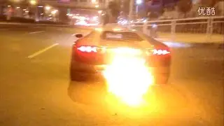 Batventador LP700-4 sound test with Armytrix Titanium Valvetronic Exhaust in China