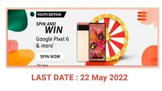 Amazon Funzone Youth Edition Spin and Win Answers Today|11 May 2022| Daily Quiz Time
