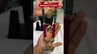 Raniharam| Haram| pearls| rice pearls| blackbeads| beads| goldcopy @Radjewellerycollection