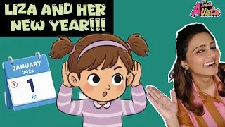  New year story for children by Tina Aunta | Months of the year,Liza and her New Year
