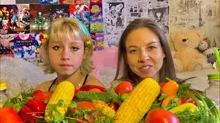 МУКБАНГ🌽ОВОЩИ/КУКУРУЗА/🍅ПОМИДОРЫ/🥒ОГУРЦЫ/🫑ПЕРЕЦ/Передаём приветы/Отвечаем на вопросы/MUKBANG