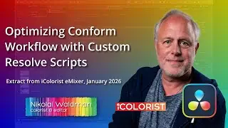 Optimizing Conform Workflow with Custom Resolve Scripts