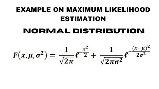 Maximum Likelihood Estimation | Example on Combined Normal Distribution @content-academy