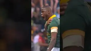 PHYSICALITY💪🏾 Aphelele Fassi scored a BANGER #shorts #rugby #edit #sports  #springboks #football