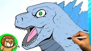 How to Draw GODZILLA - Surprise