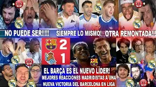 MEJORES REACCIONES MADRIDISTAS AL BARCELONA 2-1 REAL SOCIEDAD LÍDERES CON YAMAL Y LEWANDOWSKI