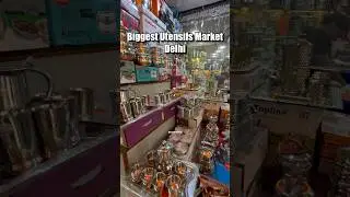 Biggest Bartan Market Delhi #shortsfeed #sadarbazaar #shopping #shop #sale #youmewe #utensils #short