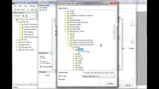 Restore SQL Database from Backup File using SSMS
