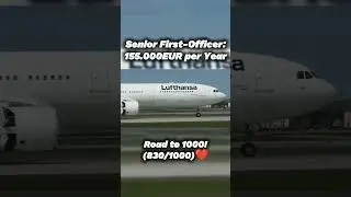 How much money pilots make✈️: Lufthansa edition 🇩🇪 #aviation #salary #germany #short
