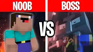 PROS CARRY NOOB AGAINST HARDEST BOSS (Minecraft Dungeons Apocalypse Mode)