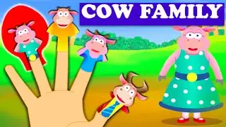Cow Finger Family - Finger Family Rhymes For Children