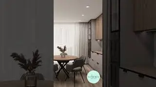 Дизайн кухни в сложных оттенках серо-бежевого цвета #дизайнеринтерьера #дизайнинтерьера #дизайнкухни