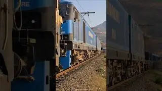 27,000 Horsepower Locomotives With Freight #train #Indianrailways