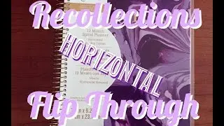 2017 New Release Michael's Recollections Horizontal Planner First Impression