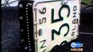 License plate purses