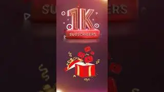 1000 SUBSCRIBERS YouTube Gift 🎁❤️ #youtubeshorts #gift