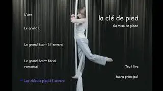 Tuto apprendre les Tissus Aériens - clé de pied - CLE DE PIED A L'ENVERS - niveau 1    #FredDeb