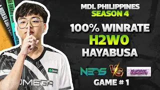 100% WR H2WO HAYABUSA | OMEGA NEOS VS RVYD GAME 1 MDL PH SEASON 4 | OMGN VS RVYD | @h2woofficial