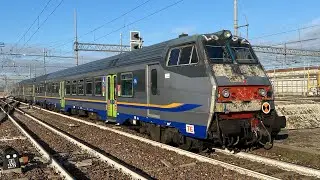 TRENI PASSEGGERI E MERCI in arrivo, PARTENZA, transito tra Bologna Centrale e ANZOLA EMILIA!