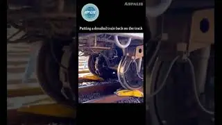 How Engineers Re-Rail a Derailed Train in Minutes | Railway Engineering Explained #shorts