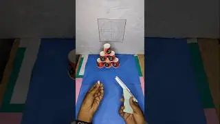 Paper gun 🔥 easy to make #shorts