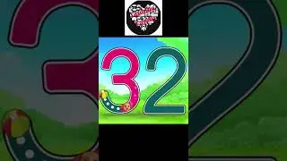 Trace Number 32 | Learn Numbers for Kids  #shorts #youtubeshorts #videosforkids #educationalvideos