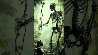 Dressed to Kill: Jungle Skeleton Cat Horror Short 🐱☠️&rdquo; #shorts #fyp